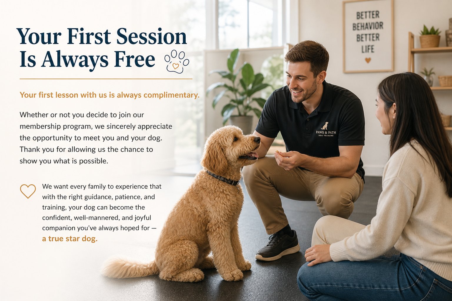 Free first training session
